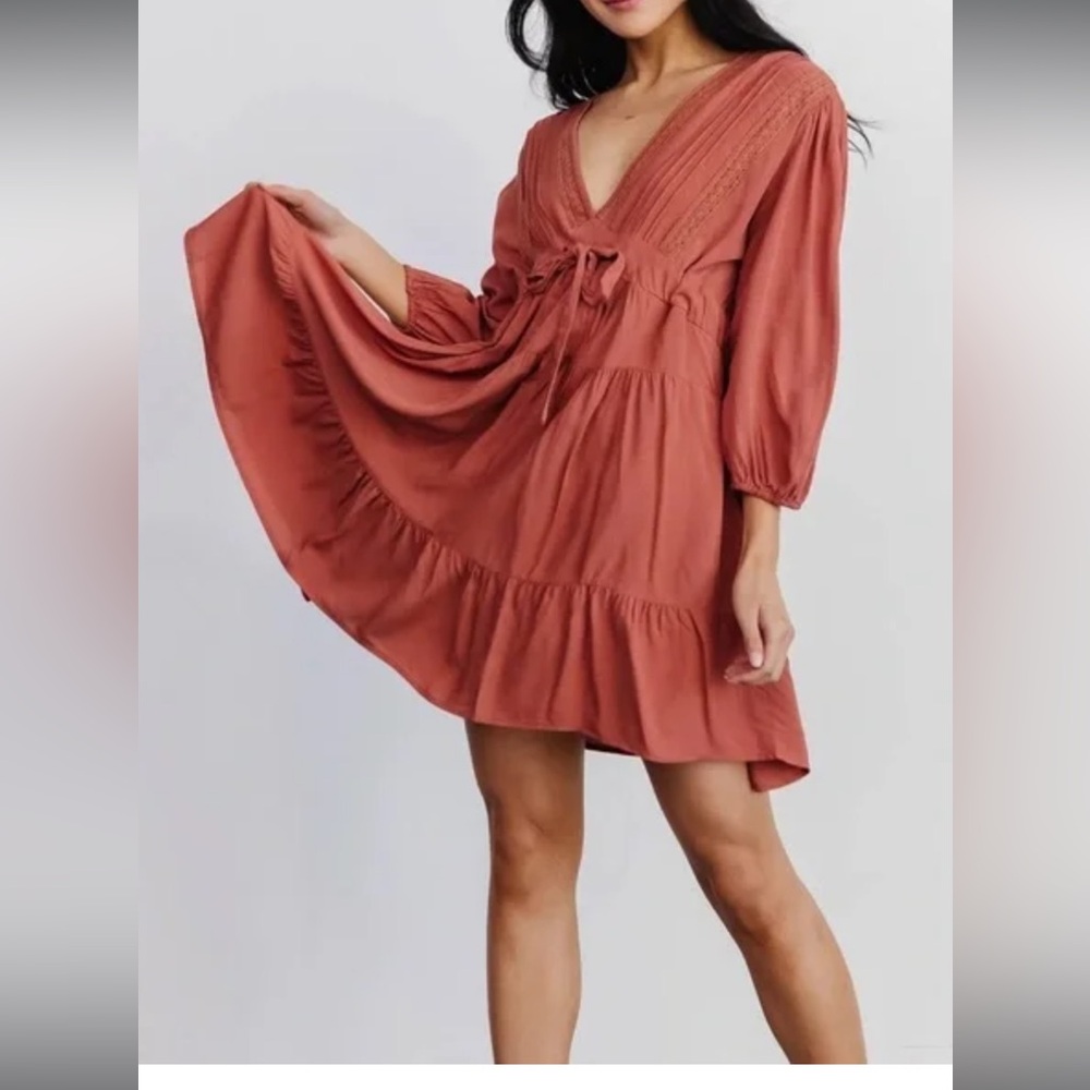 Baltic Born Terracotta Mini Dress
